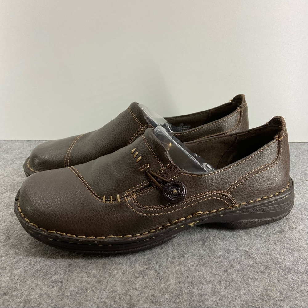 Earth Spirit Brown Slip-On Leather Loafers